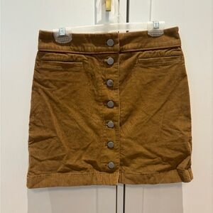 Wilfred free corduroy button up skirt